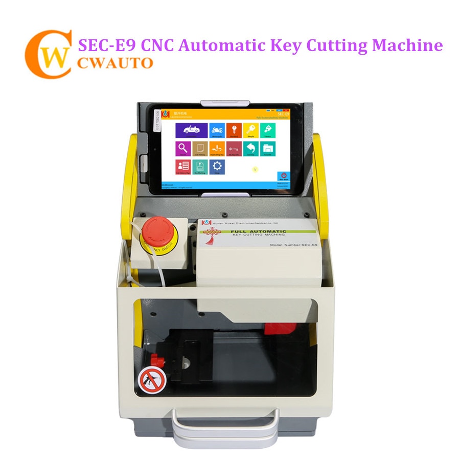 2020 SEC-E9 CNC Automated Key Cutting Machine with Android Tablet Get Free Fo rd Tibb e J aws FO21 Clamp