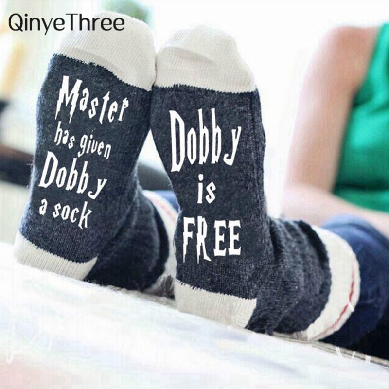 Autumn Spring Women Wine Socks Knitted Letter Cute Meia Funny Sokken Chaussette Novelty Femme Winter Warm Home Sport Hipster Sox