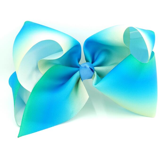 70pcs DHL Free shipping Ombre Rainbow Grosgrain Hairbow XXXL large Hairbow School Girls Hair Accessory