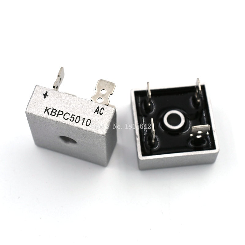 2PCS/LOT KBPC5010 50A 1000V Diode Bridge Rectifier kbpc5010