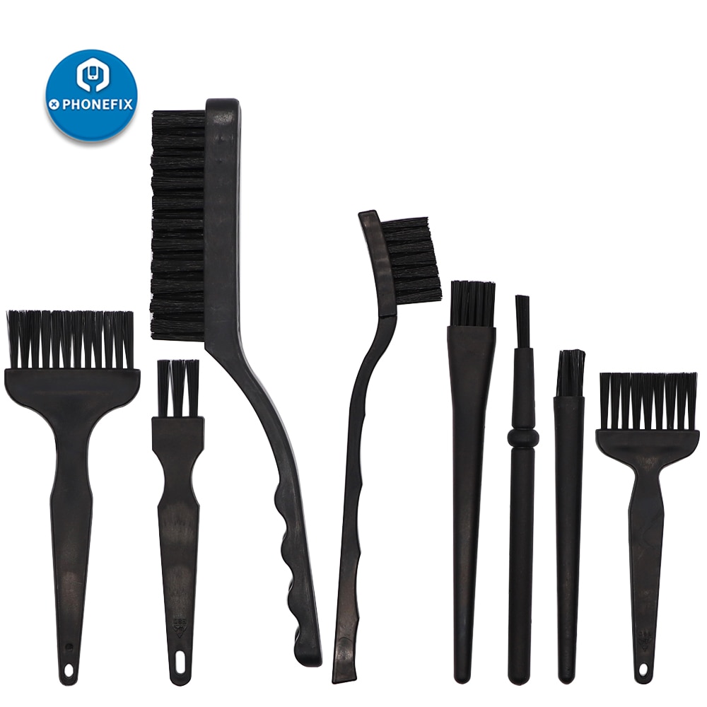 Phone Repair Brushes Anti Static Circuit Board Cleaning Brushes PCB Soldering Paste Welding Flux Brushes