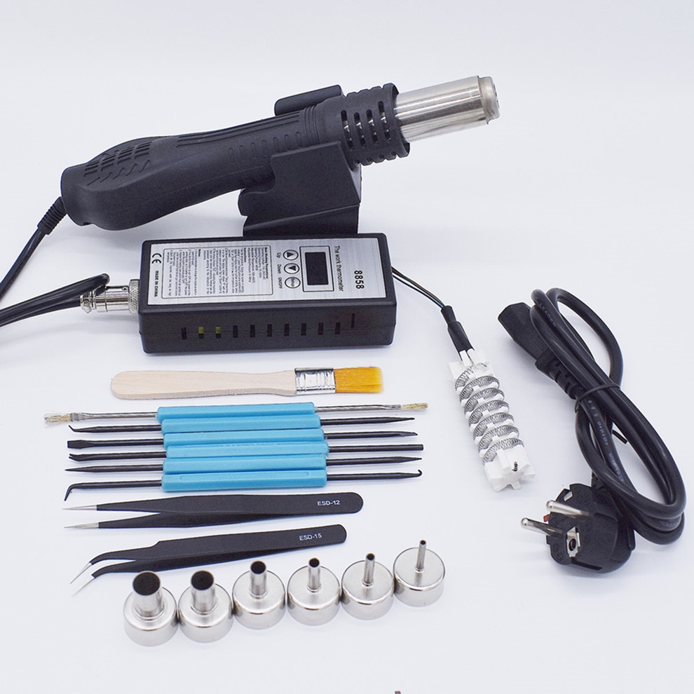Hot Air Gun 8858 SMD Rework Desoldering Station Hot Air Blower Welding Repair Tools