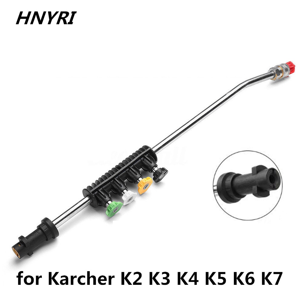Car Pressure Washer Metal Wand Tips Water Sprayer Lance with Quick Release Nozzle for Karcher K2 K3 K4 K5 K6 K7 Cleaning Machine