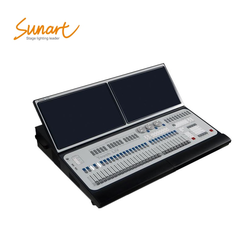 Free Shipping Tiger Touch LIV Stage Effect Light Console With Case for DJ Disco DMX Controller Spot Beam Wash Moving Head
