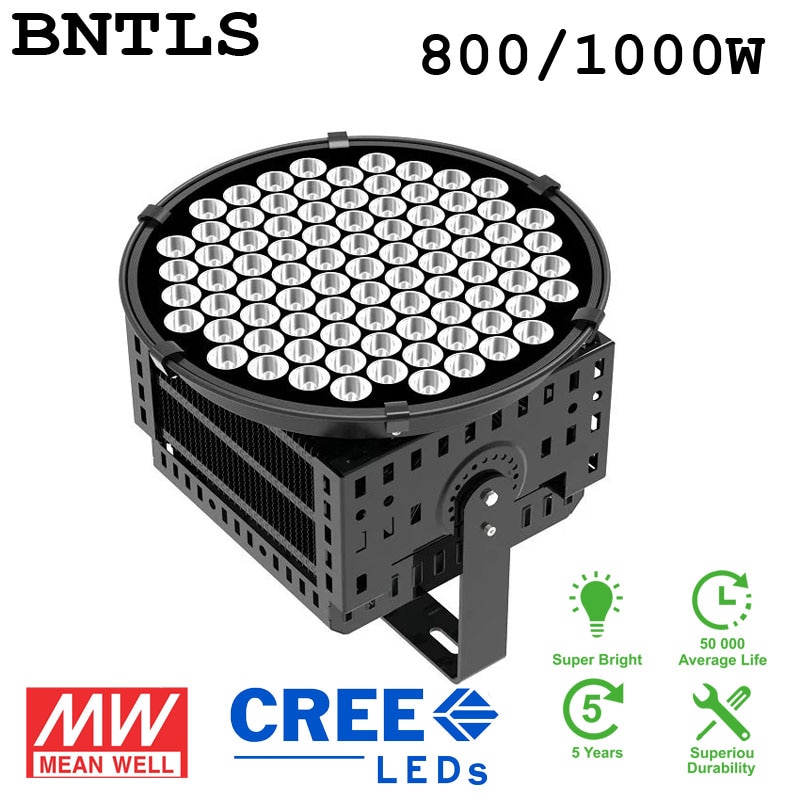High Mast IP67 IK10 1000W LED Flood Light Outdoor for Port Crane With TUV UL DLC SAA Certification 5 Years Warranty