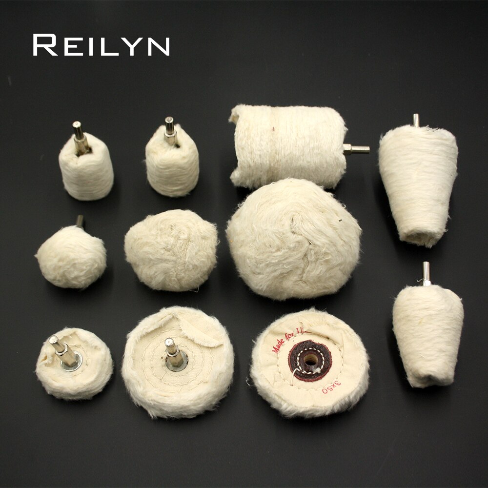 shank 6mm 40mm-100mm Fluffy fabric polishing wheel fabric polishing roller shank big fabric roller for jelwelry