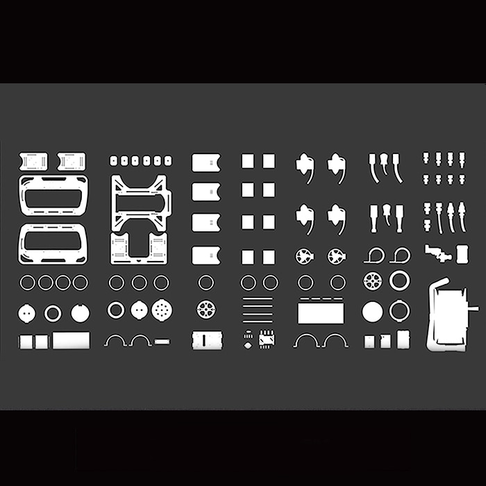 ROV DIY Kit OpenROV DIY Open Frame Universal Remote Operated Vehicle Develop Sets Framework Autonomous Underwater Vehicle Parts
