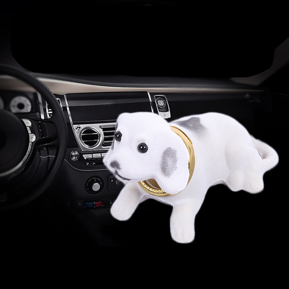 Car Ornaments Automobiles Dashboard Toys Shaking Head Dog Doll Cute Decoration Nodding Puppy Figures Auto Accessories Kids Gift