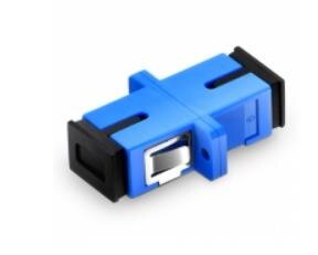 SC UPC Adapter Simplex Singlemode Fiber Optic Adapter Plastic Flange Fiber Optic Connector Ftth Optical Fiber SC Connector
