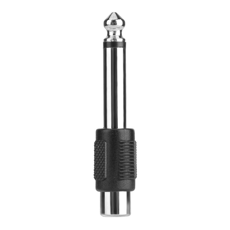 2pcs 6.5mm to RCA Male to Female Jack Plug Audio Video Converters Adapters Instrument Audio Wire Accessories for electric guitar