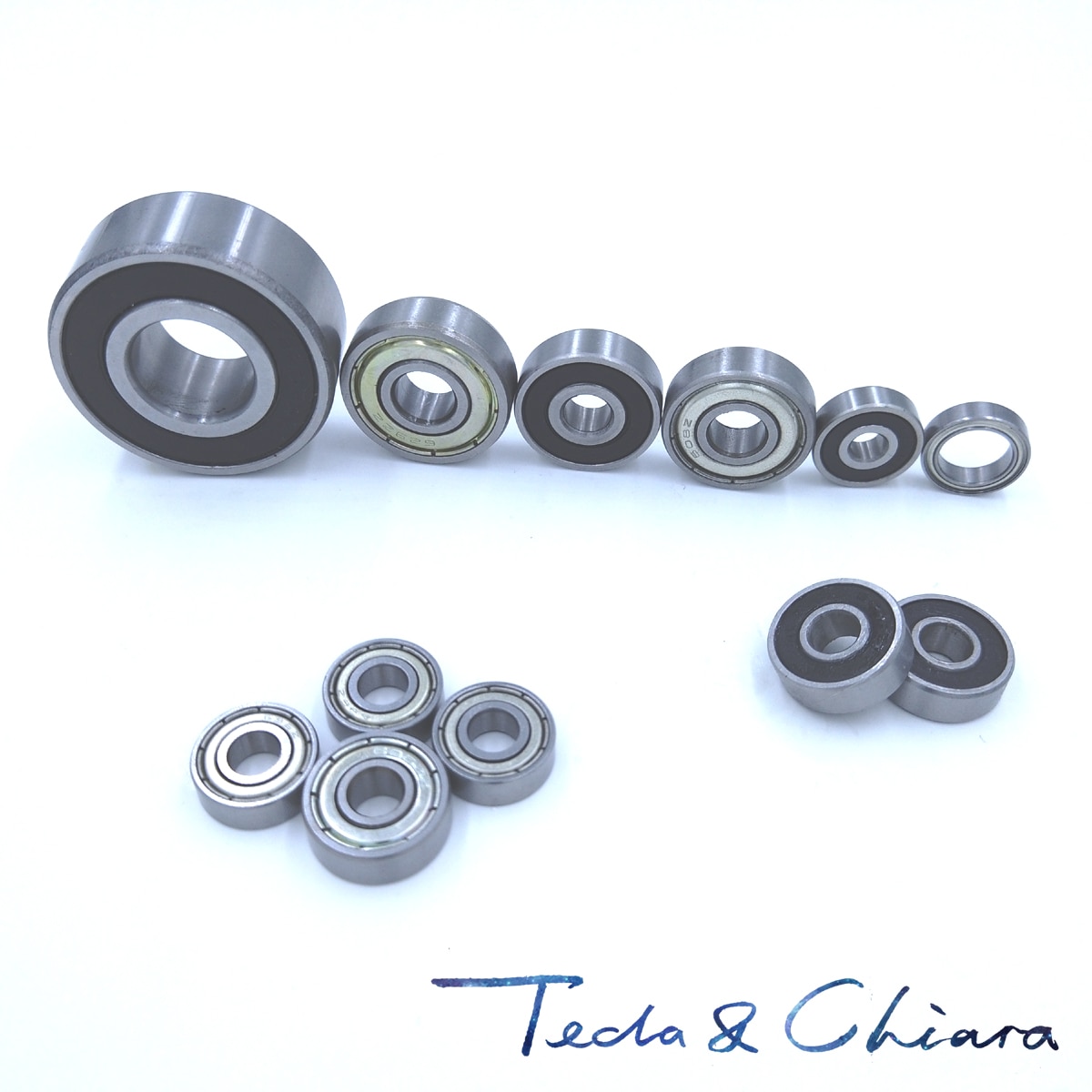 R166 R166ZZ R166RS R166-2Z R166-2RS ZZ RS RZ 2RZ Deep Groove Ball Bearings 4.7625 x 9.525 x 3.175mm 3/16" x 3/8" x 1/8"