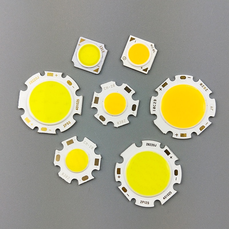 5pcs lot LED COB Light Bulb 11mm 20mm 3W 5W 7W 10W 12W 15W LED Source Chip Light Lamp Spotlight Downlight Lamps