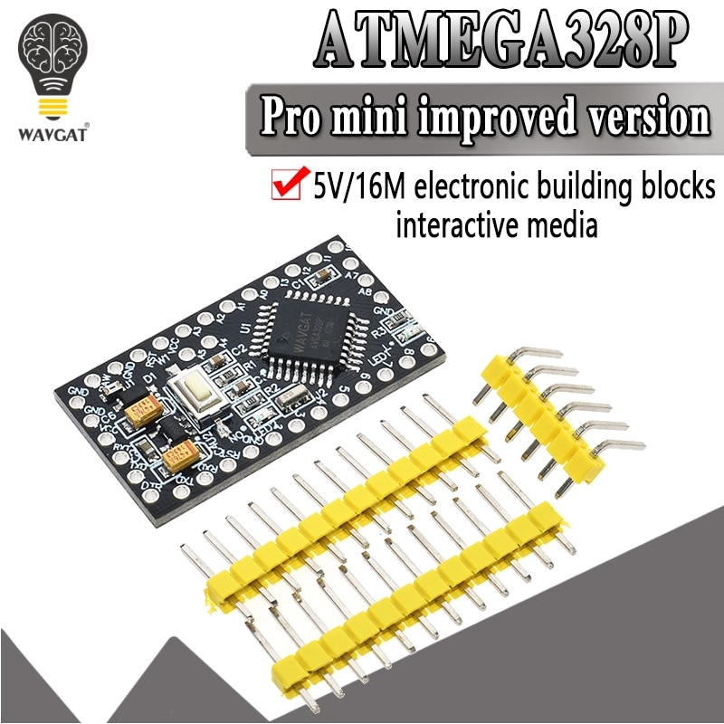 WAVGAT Pro Mini ATMEGA328P 328 Mini ATMEGA328 5V 16MHz for arduino Nano Microcontrol Micro Control Board