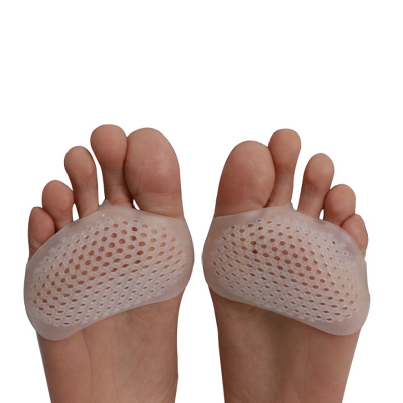 2pcs/Pair Silicone High Heel Shoes Soft Pads Pain Relief Resistant Protect Half Yard Invisible Gel Insoles