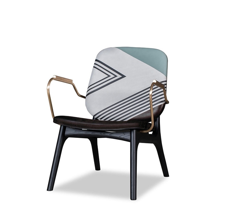 30x Italy Design Chair with Armrest / Fabric and/or Leather upholstery