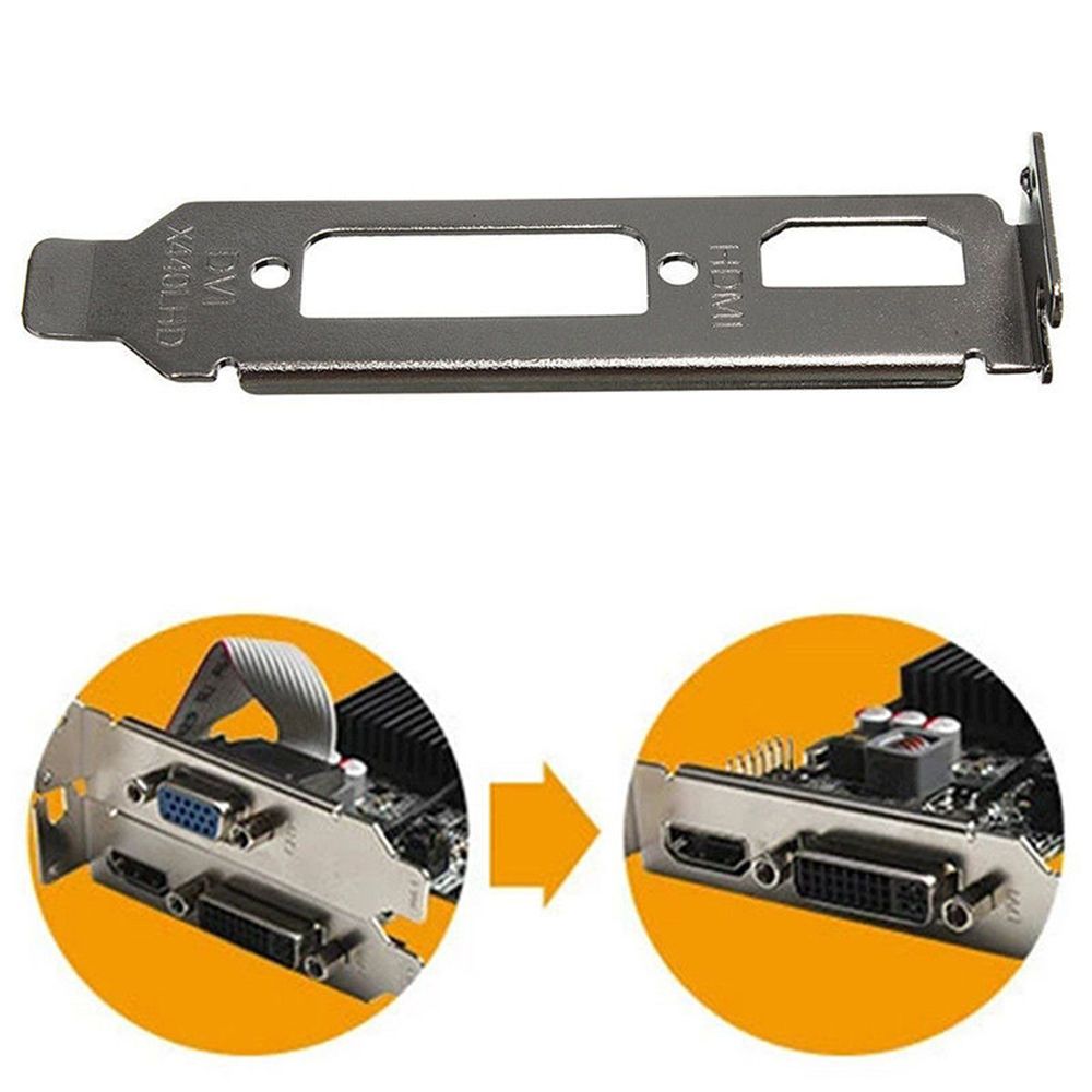 Low Profile Bracket Adapter HDMI-compatible DVI Port For Half Height Graphic Video Card Set Computer Cables Connectors 1pcs