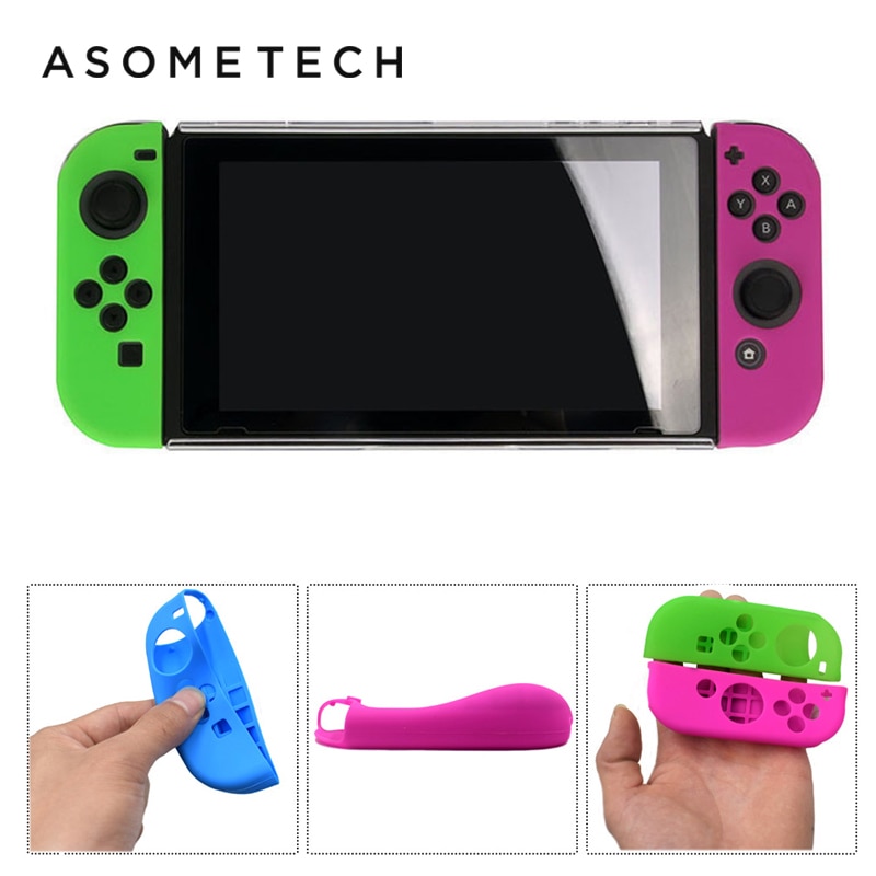 6 in 1 For Nintend Switch Controller Gamepad Joystick Silicone Case For Nintendo Switch NS NX PS4 Joycon Button Cap Thumb Stick
