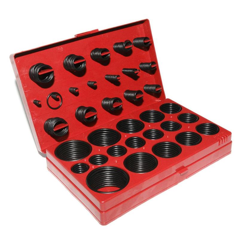 382pcs Rubber Strip Car O Ring Rubber Seal Assortment Set Kit Sealing Strips Garage Plumbing O Ring for Car Workshops Garages