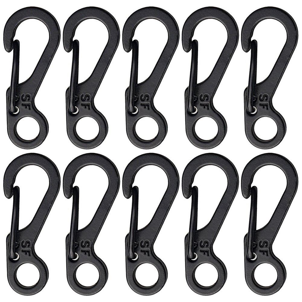 10Pcs/Lot Mini SF Spring Hanging Buckle Backpack Clasps Climbing Carabiners EDC Keychain Camping Paracord Tactical Survival Gear