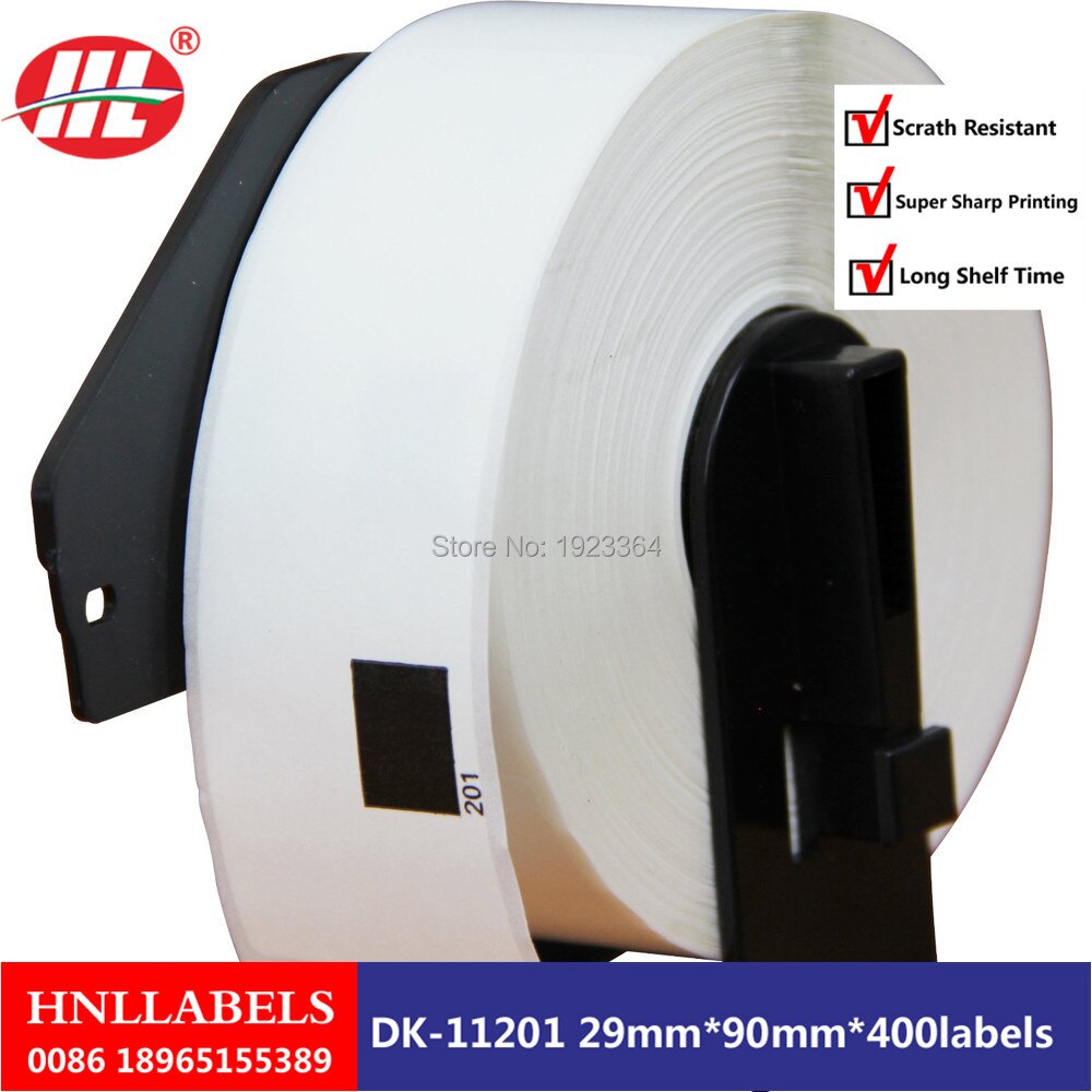 200X Rolls DK-11201 DK11201 DK1201 DK201 Standard Address Labels with 1 reusable frames