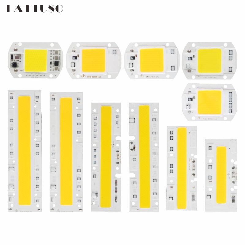 LATTUSO COB Chip LED Lamp 220V Smart IC No Need Driver Lampada LED Bulb For Flood Light Spotlight 10W 20W 30W 50W Diy Lighting