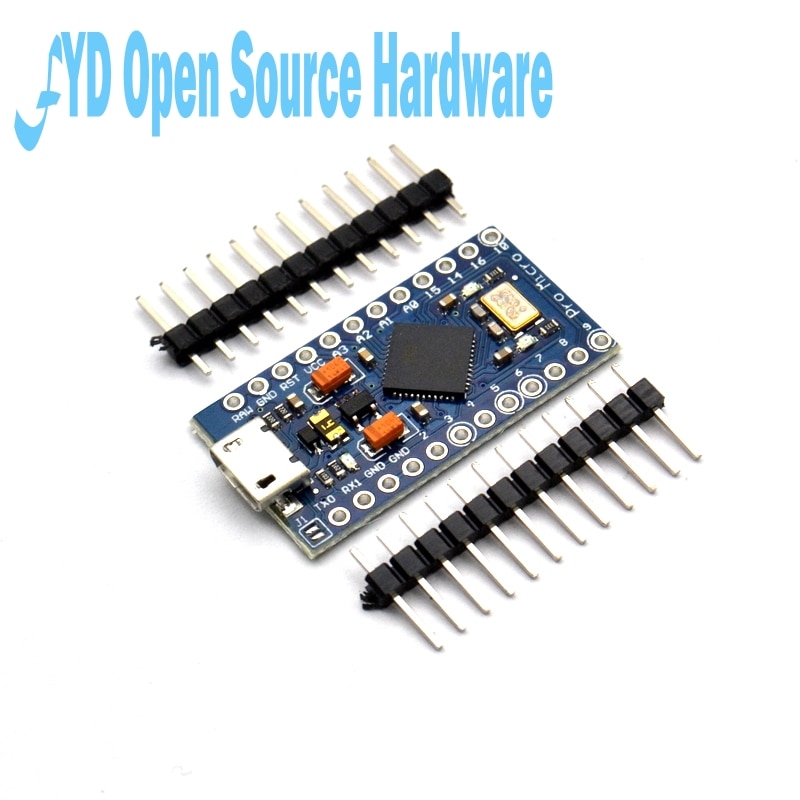 1PCS Pro Micro ATmega32U4 5V 16MHz Replace ATmega328 For Pro Mini With 2 Row Pin Header For Leonardo Mini Usb Interface