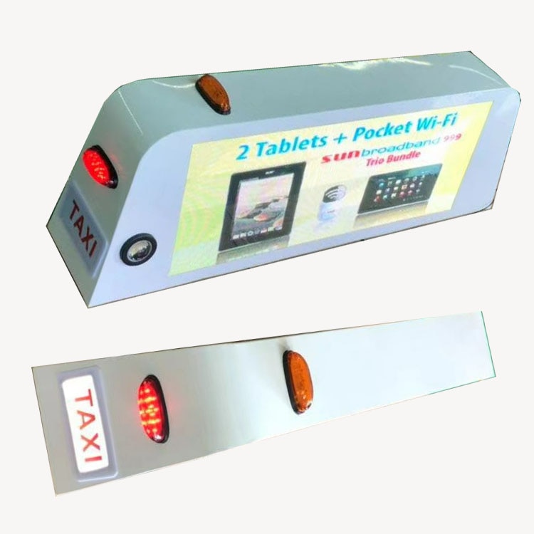 p2.5 p3 p5 outdoor full color smd video display taxi led display high brightness taxi roof advertising led sign