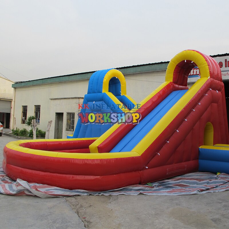 typhoon twist home garden or Backyard inflatable water pool slide