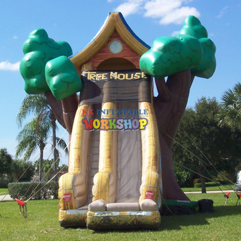 Double Lane Professional Inflatable Water Slide For Water