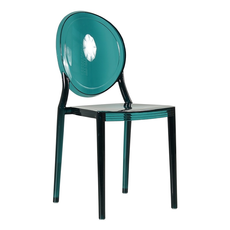 PACK of 100pcs, Charismatic Banquet Clear Plastic Louis XV Chair / Made of Transparent Polycarbonate / Indoor and Outdoor Use