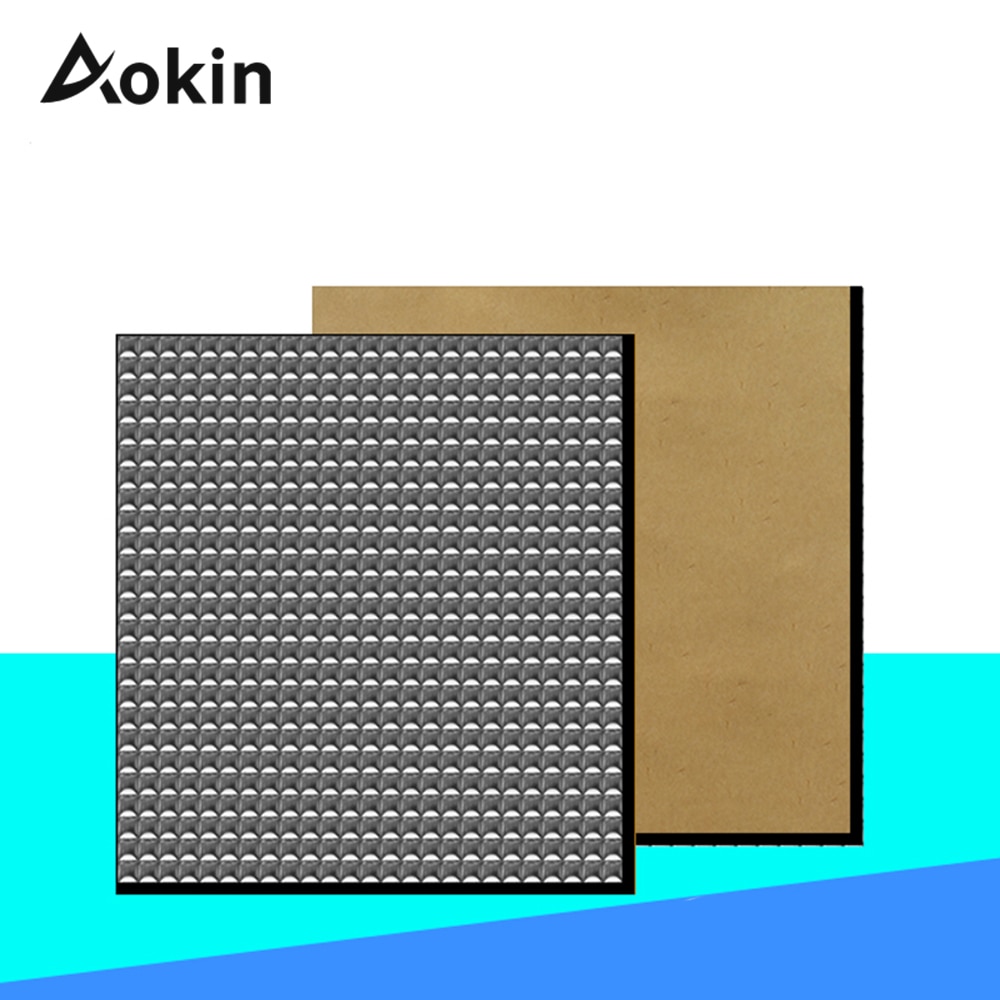 1pcs Heat Insulation Cotton 200/300mm Foil Self-adhesive Insulation Cotton 10mm Thickness 3d Printer Heating Bed Sticker