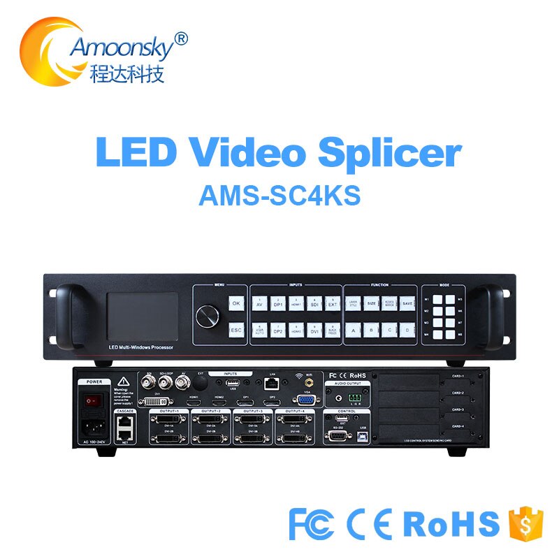 SC4KS Multi window full color SDI video processor 4K*2k similar to vdwall lvp7000 video controller for big event show screen