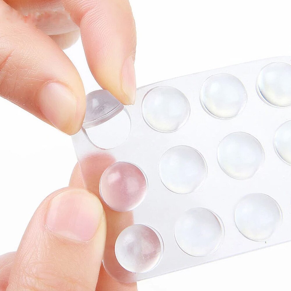 500pcs Rubber Feet Pads Hemispherical Shape EVA Silicone Anti Slip 6*2mm Multi-Function Door Drawer Shock Absorber Cupboard