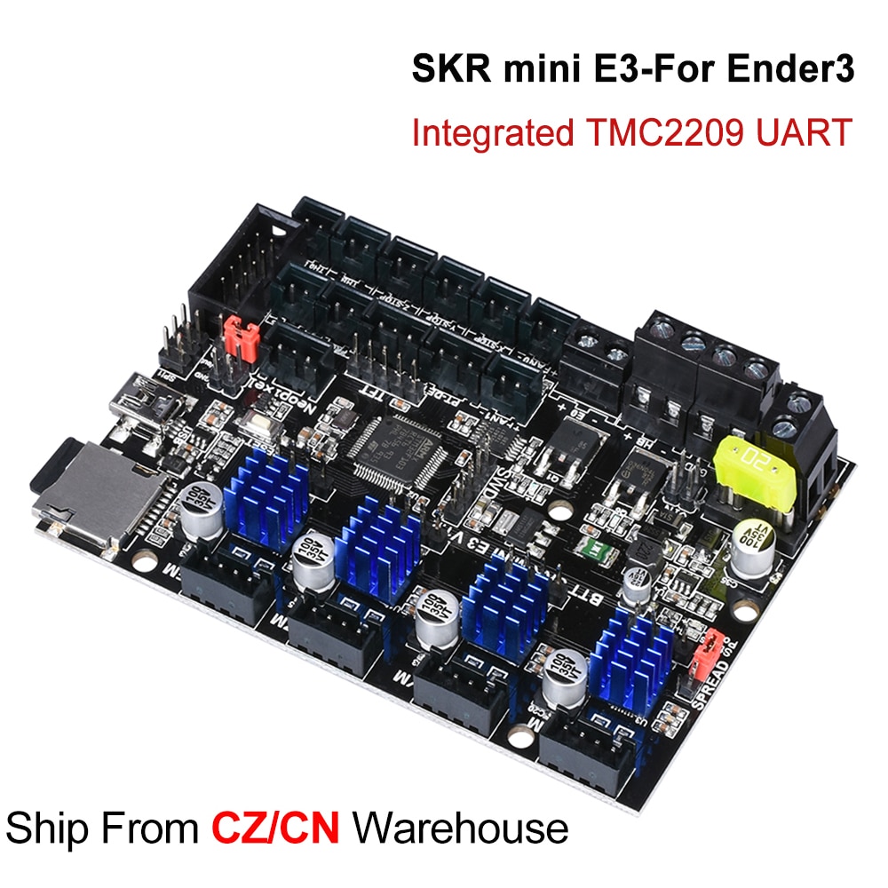 BIGTREETECH SKR MINI E3 V1.2 32Bit Control Board With TMC2209 UART E3 RRF V1.1 3D Printer Parts E3 Dip For Creality Ender 3 V2