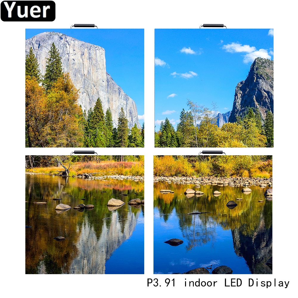 4Pcs/Lot Full Color HD Indoor LED Display P3.91 128x128 Screen Resolution LED Video Wall Advertisement Panel LED Video Display