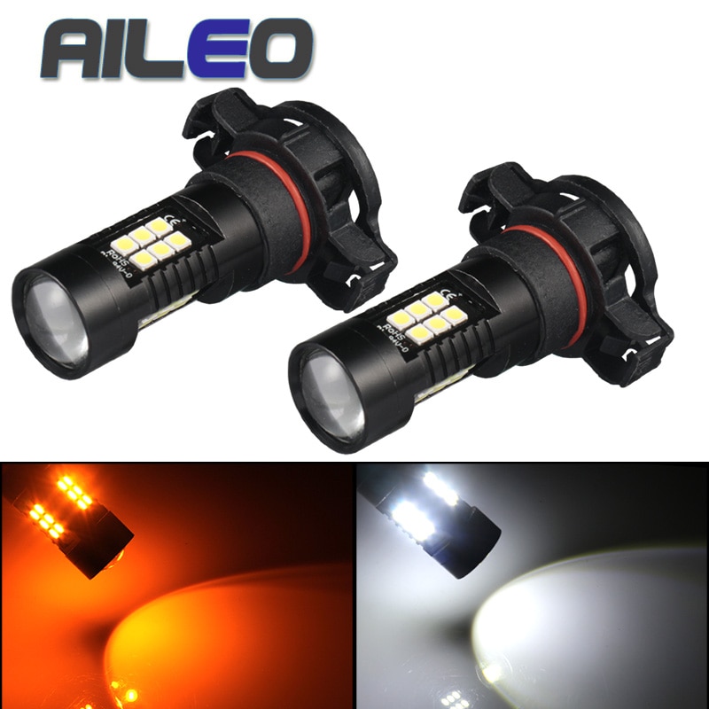 AILEO Super Canbus Erro Free PS24W 5202 5201 h16 Led Car Fog Light 1200LM White 6000K yellow 3000k 12V 24v Auto Lamp Bulbs