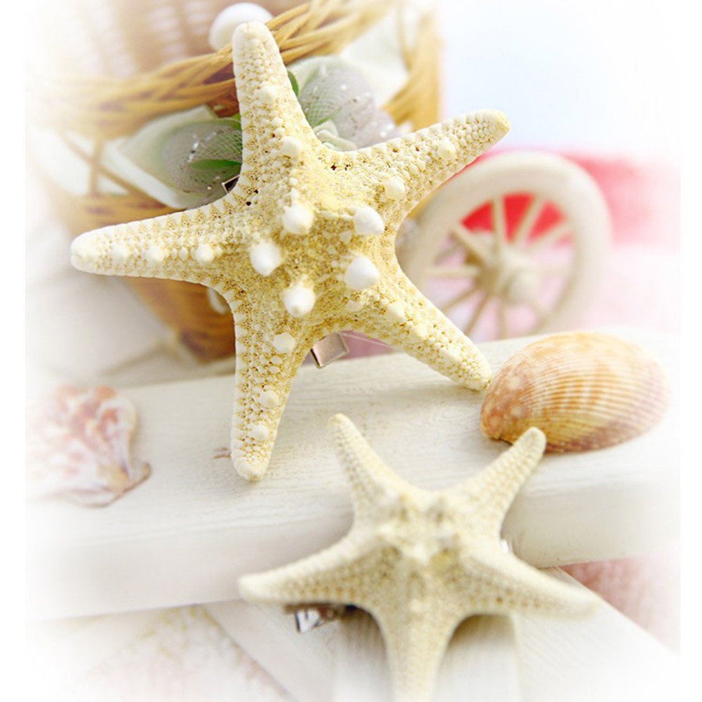 1 or 2pc/set Women Elegant Starfish Hairpins Lady Fashion Sea Star Hair Clips Girls Summer Beach Chic Barrettes Hair Accessories