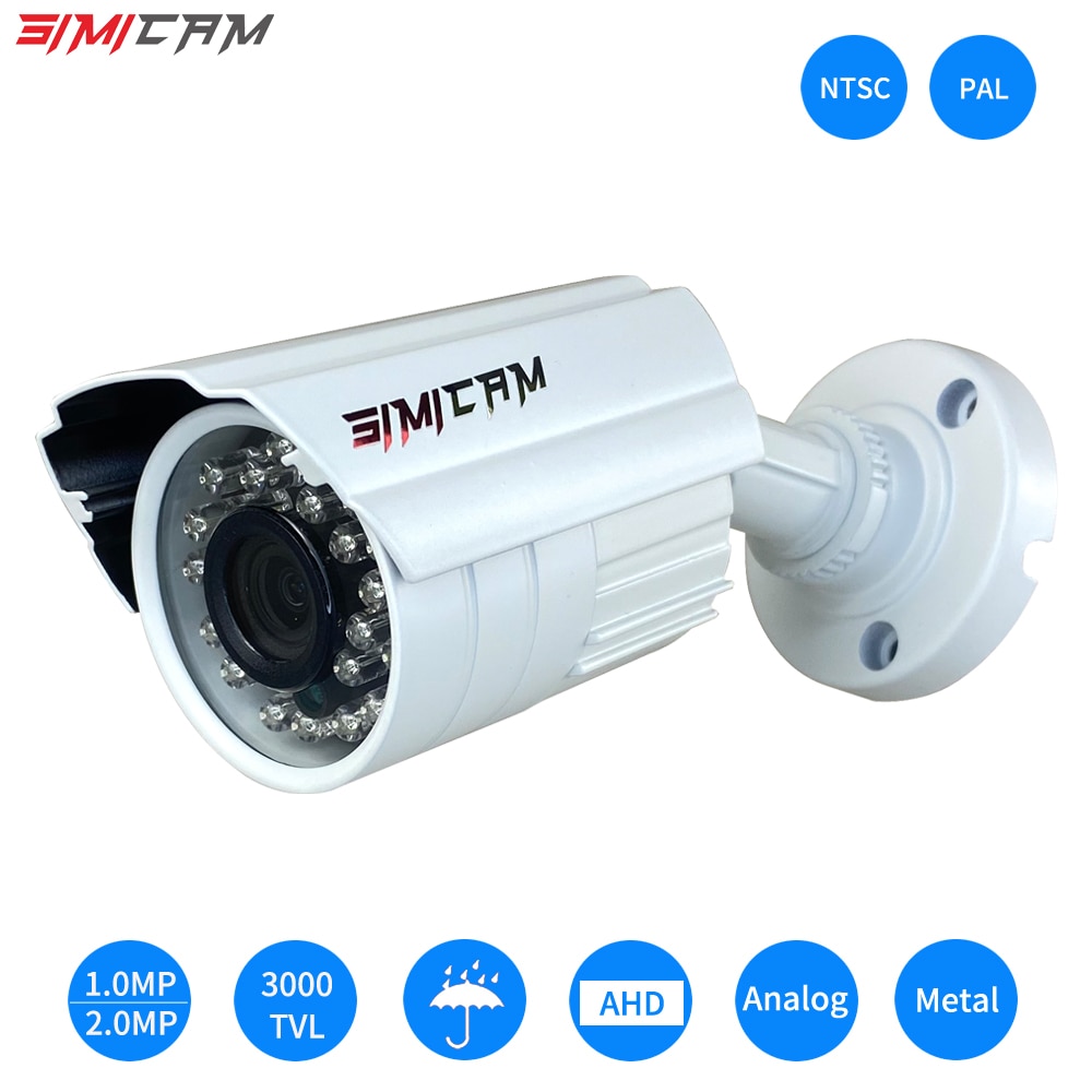 Analog AHD Video surveillance Camera 1080P 2.0MP 3000TVL NTSC/PAL Waterproof CCTV DVR Camera Night Vision Security Surveillance