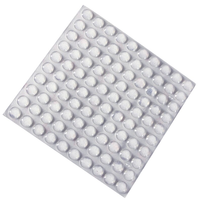 Self Adhesive Rubber Feet Clear Semicircle Bumpers Door Buffer Pad 100PCS MDD88
