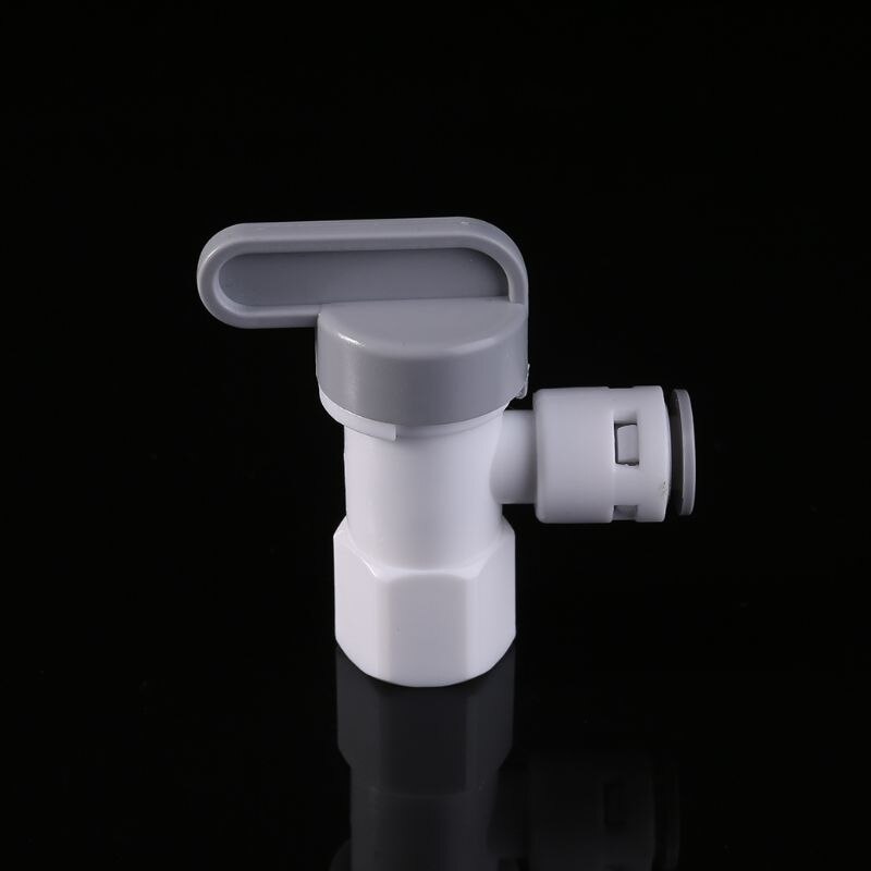 Tank Angle Ball Valve 1/4'' Tube For RO Reverse Osmosis Filter System Purifier 4XFB