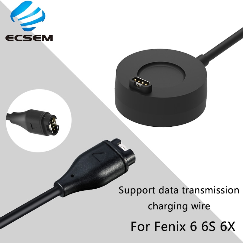 USB charger dock for Garmin fenix 6 6s 6x magnetic charging cable wire data transmission power adapter for venu 2s watch