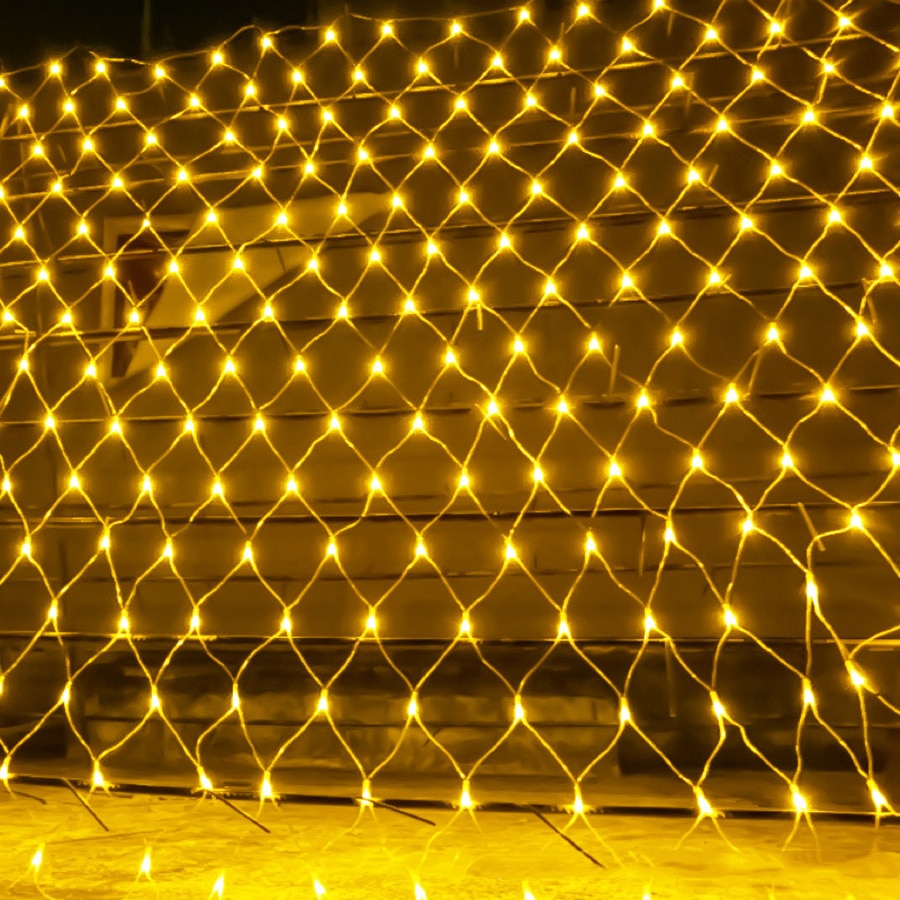 2x2M 3x2M 6x4M LED Net Mesh Fairy String Light Garland Window Curtain Christmas Fairy Light Wedding Party Holiday Light