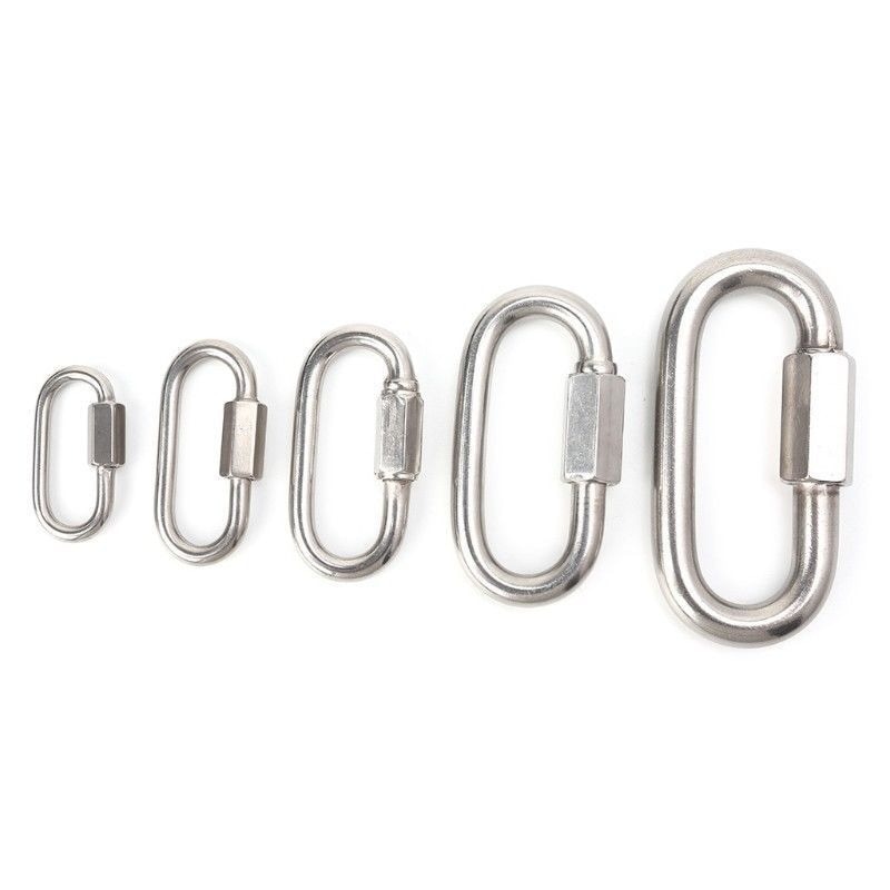 Hot Sale Lock Screw Climbing Gear Carabiner Quick Links Safety Snap Hook Carabiner Travel Kit Camping Equipment High Quality
