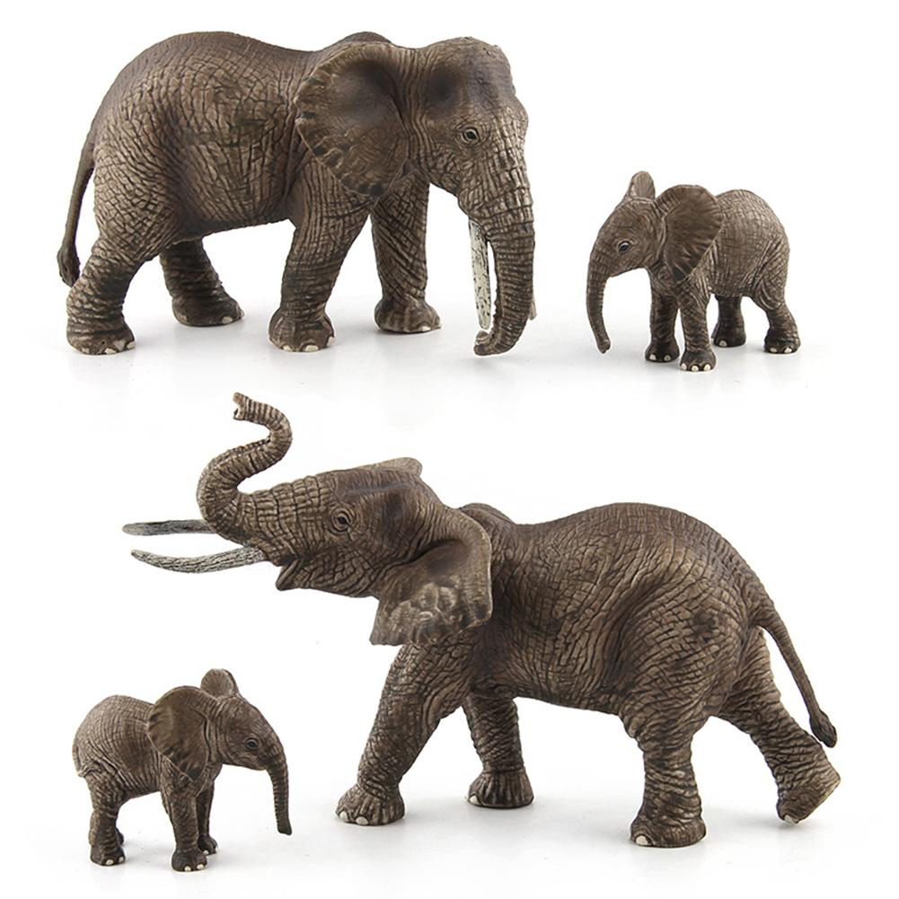 Simulation Elephant Wild Animal Figurine Model Table Decoration Kids Educational Toys for Children Gift for