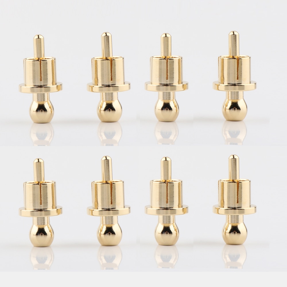 Gold Plated RCA Cap Plug Short-Circuit Socket, Phono Connector RCA Shielding Jack Socket Protect Cover Caps