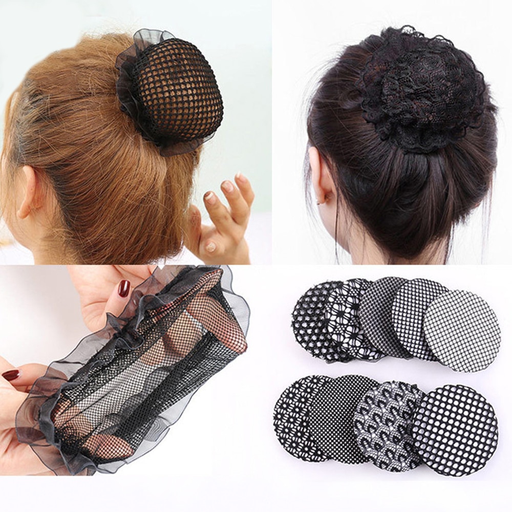 Women Fashion Hairnet Headwear Ballet Disk Hair Snood Nets For Wigs Invisible Dancing Sporting Hair Net Hair Accessories