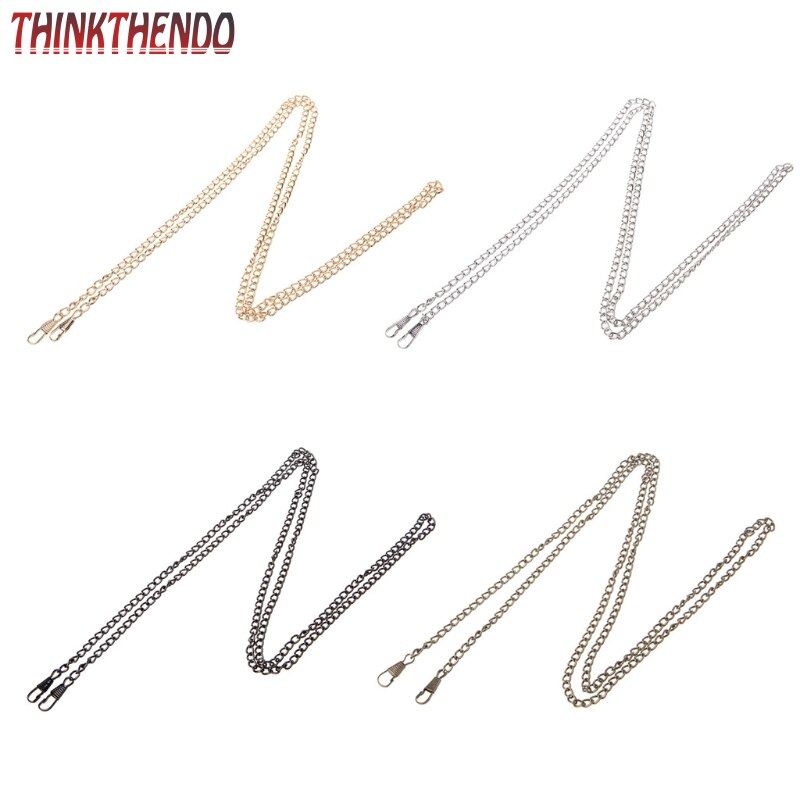Purse Bag Strap Cross body Replacement DIY Shoulder Handbag Handle Metal Chain F3MD