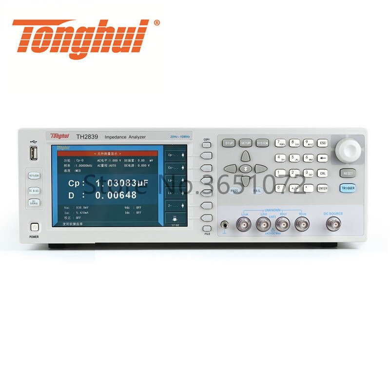 TH2839/TH2839A 20Hz-10MHz/5MHz RLC Meter Impedance Analyzer High Frequency Digital LCR Meter