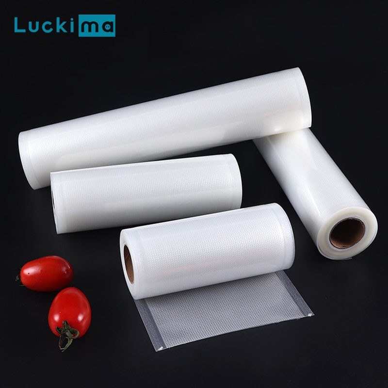 Vacuum Food Saver Sealer Bags Rolls 12/15/17/20/25/28/30cmx500cm Sous Vide Storage Packaging bag for Meat Fruits Vegetables Nuts