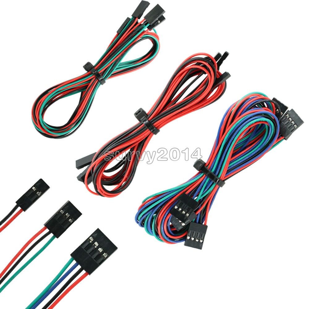 1Pcs 2Pin 3Pin 4Pin 70cm Dupont Line Female to Female Dupont Cable 3D Printers Parts Double-Head Terminal Jumper Wire